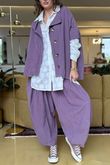 Made in Italy Cooper Needlecord Sia Pant Dewberry